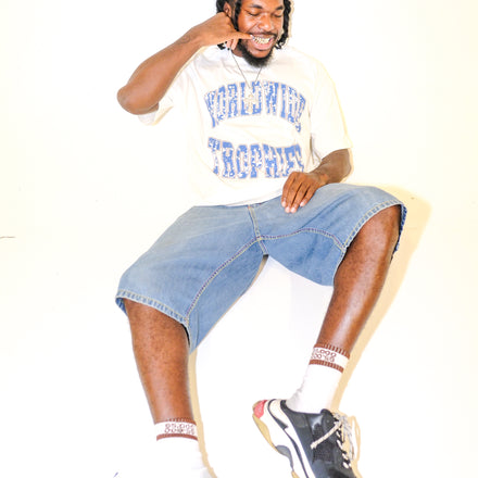 World Wide Trophies Cropped Tee (White)