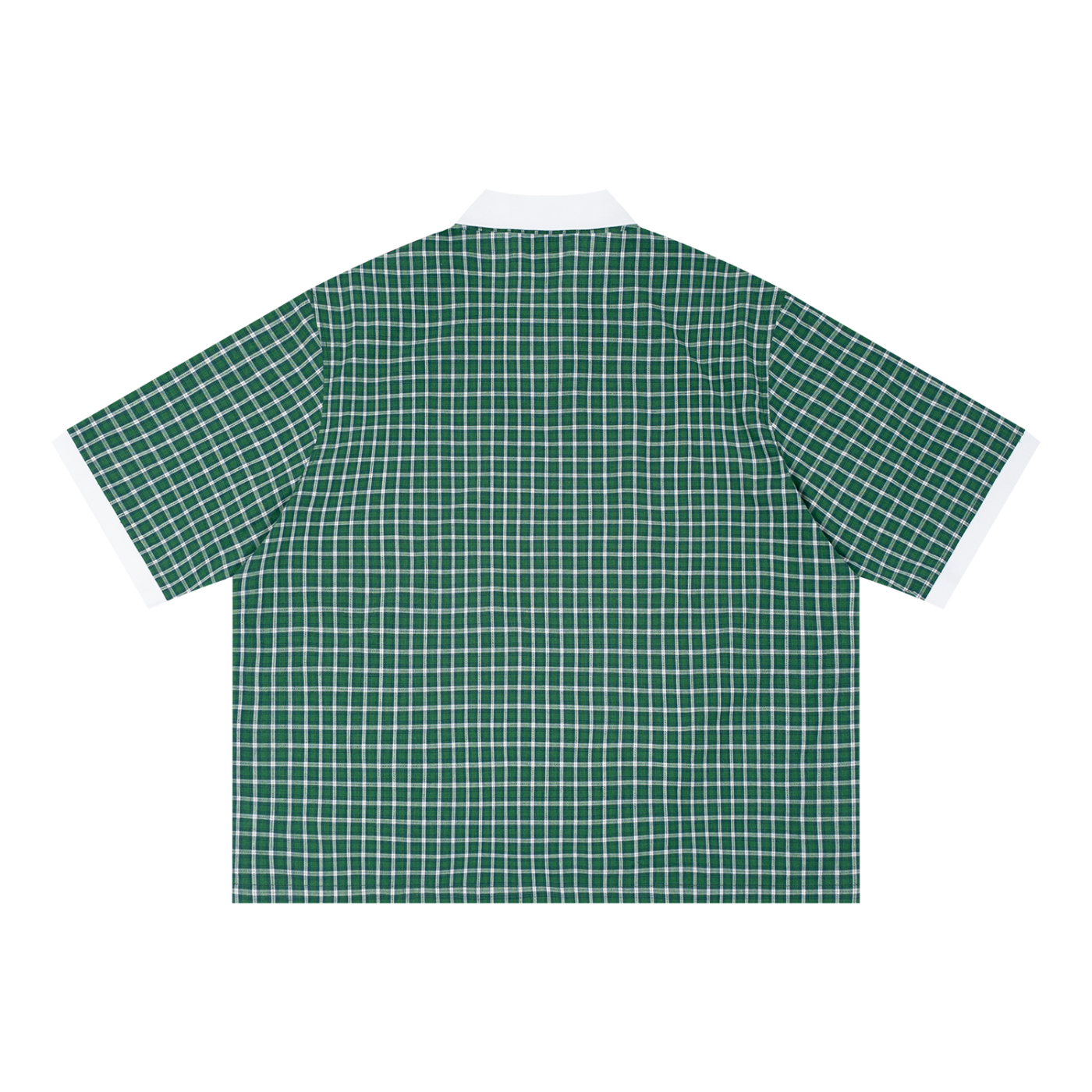 Tennis Player Boxy Plaid Polo Shirt