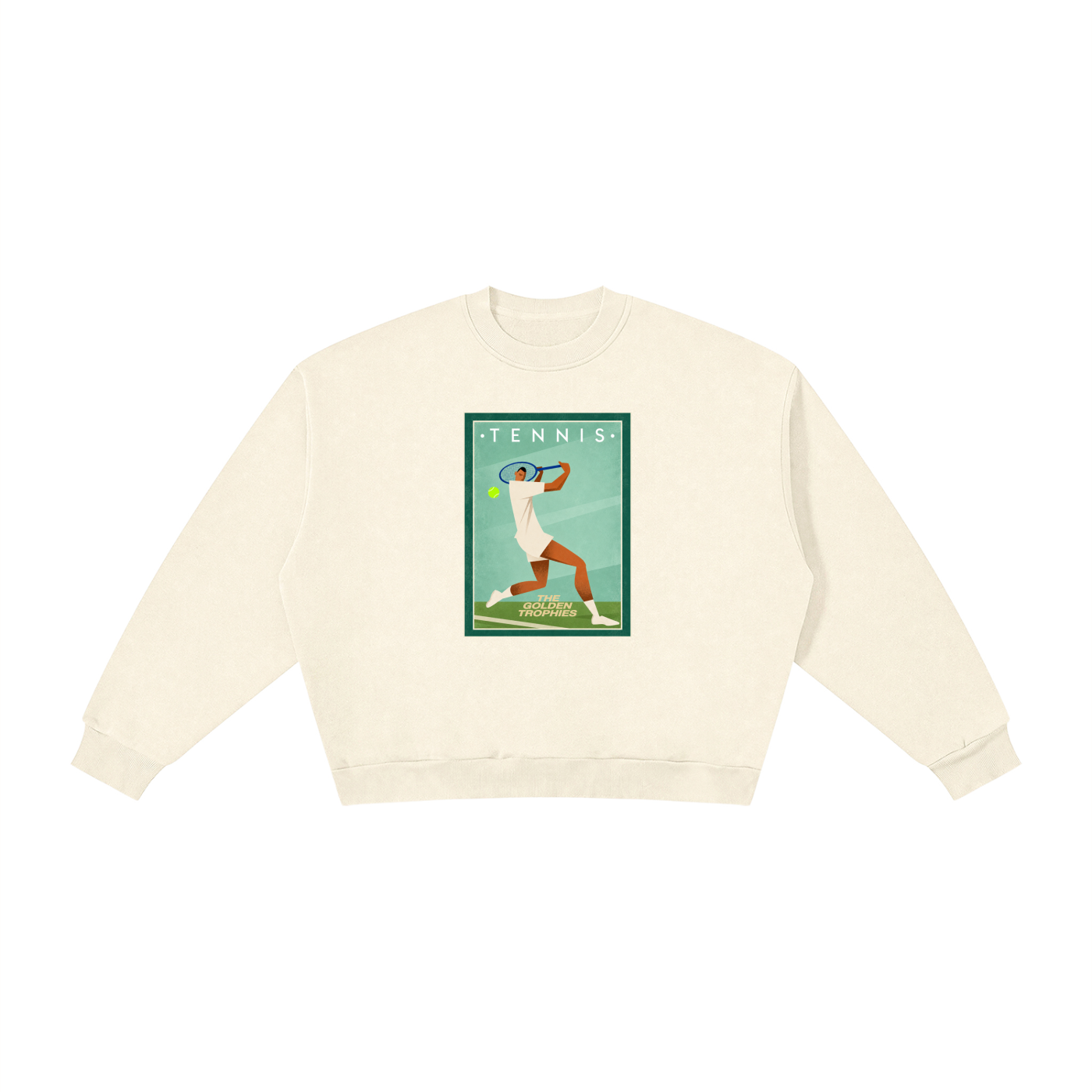 Tennis Player Fleece Crewneck Sweatshirt